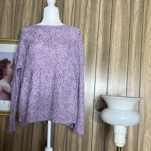 TIME AND TRU SIZE XXL WOMANS SWEATER LAVENDER